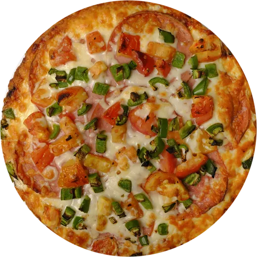 Salami, Tomato & Jalapenos Pizza