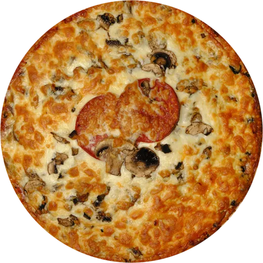 Ham, Pepperoni & Mushrooms Pizza